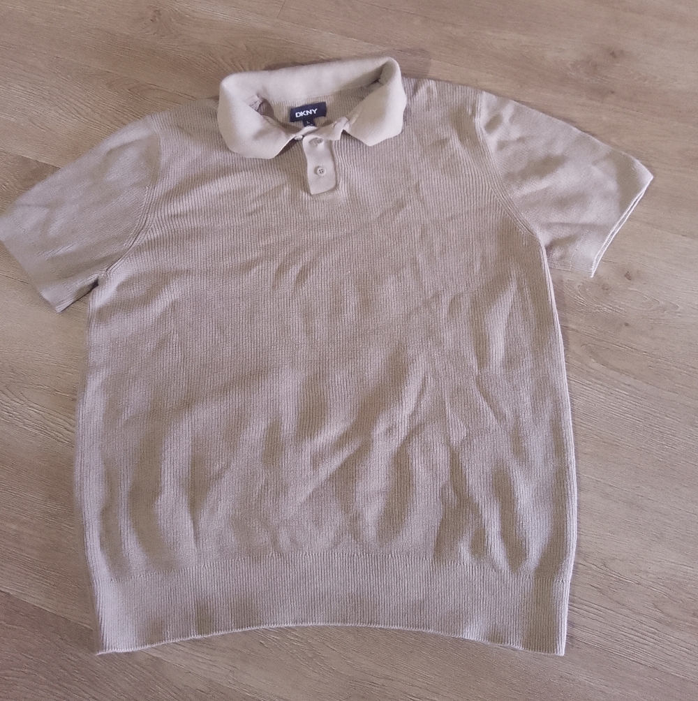 DKNY Men's Tan Polo Shirt